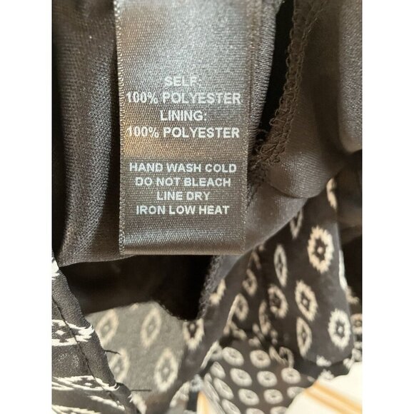 Lulus Shifting Dears Cold Shoulder Shift Black & White Print Dress Small, Lined - Picture 12 of 12